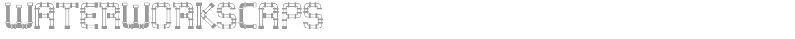 WaterWorksCaps font preview